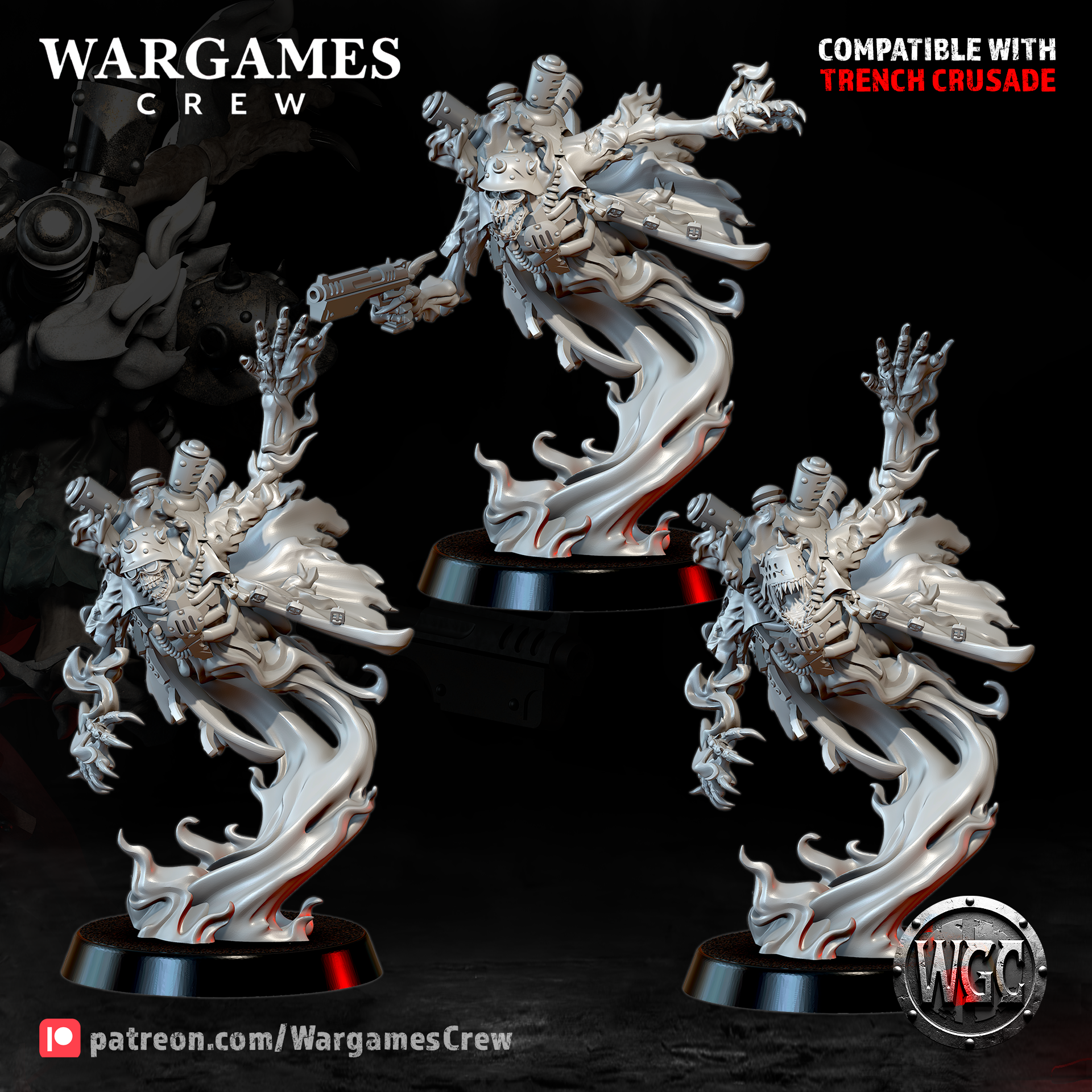 Wraithshade Operative - Trench Crusade STL file - Image 2