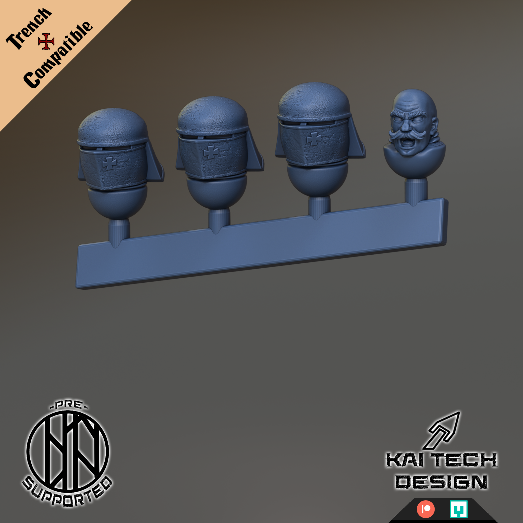 Antioch - Mech Infantry - Trench Crusade STL file - Image 3