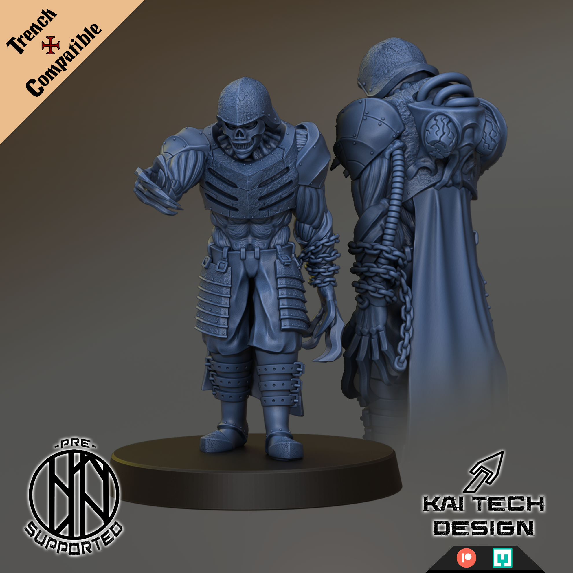 Heretics - Commando - Trench Crusade STL file for Death Commando