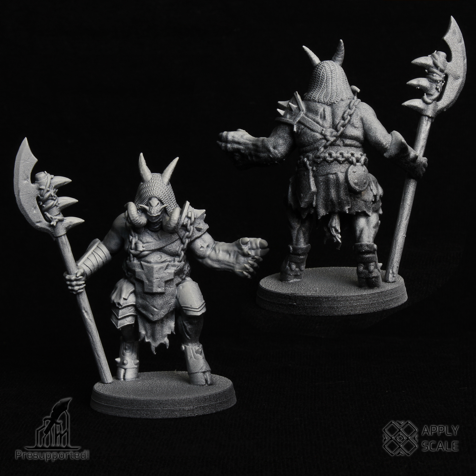 The Court - Yoke Fiend 3 Demon Warrior - Trench Crusade STL file - Image 3