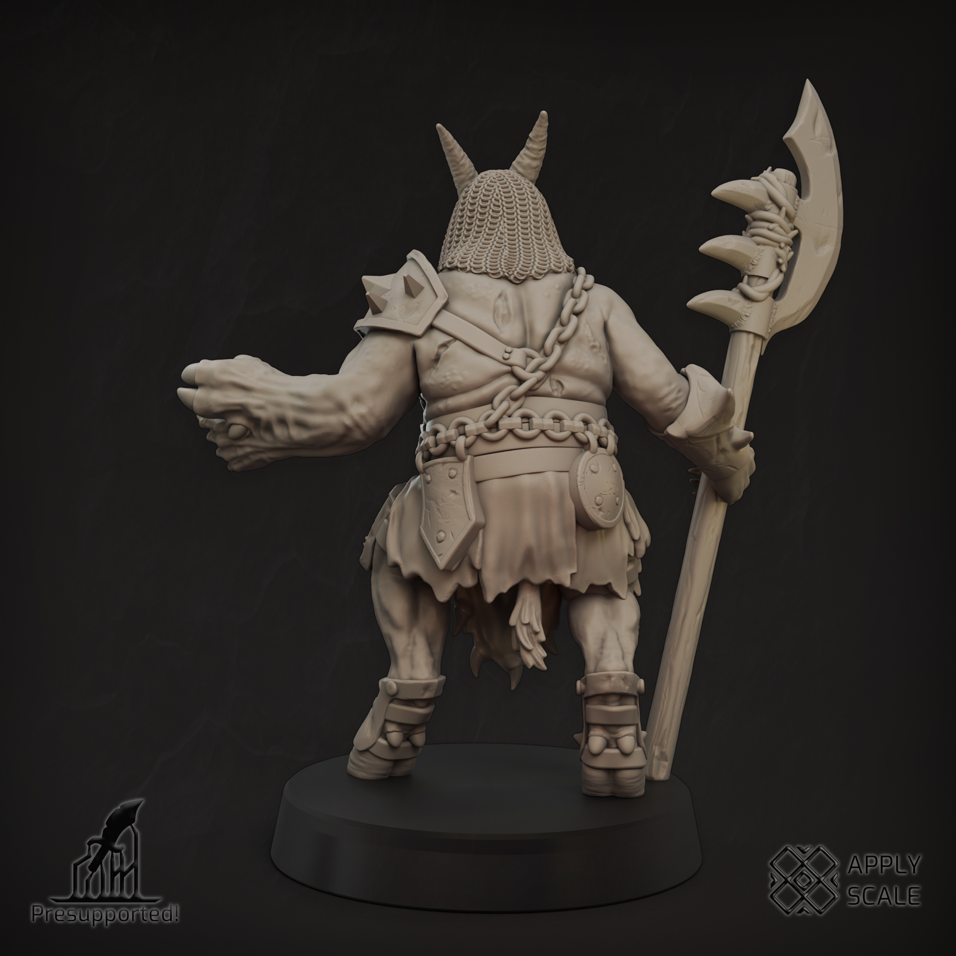 The Court - Yoke Fiend 3 Demon Warrior - Trench Crusade STL file - Image 2