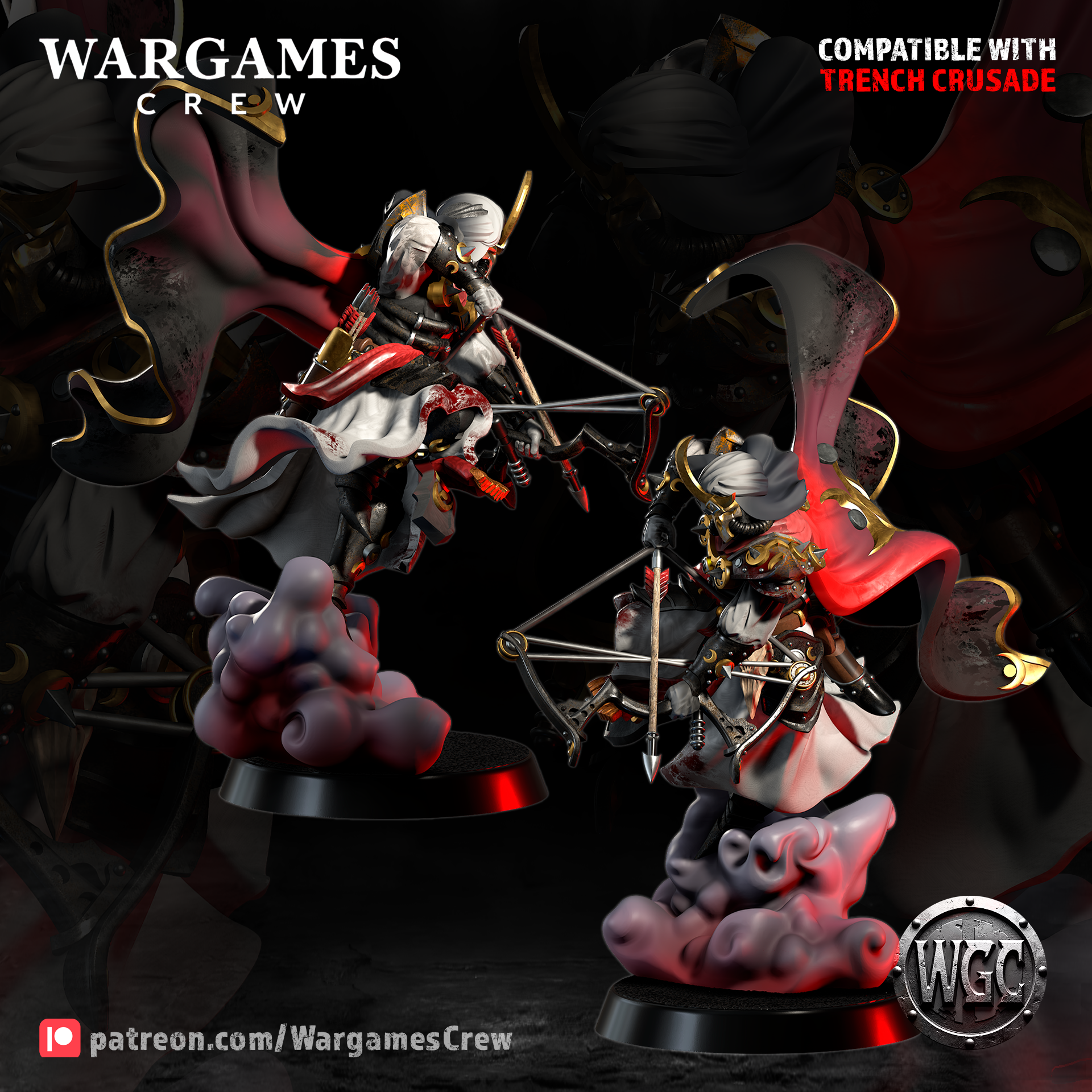 Murideen Assasin Shadeblade Lord - Trench Crusade STL file - Image 4