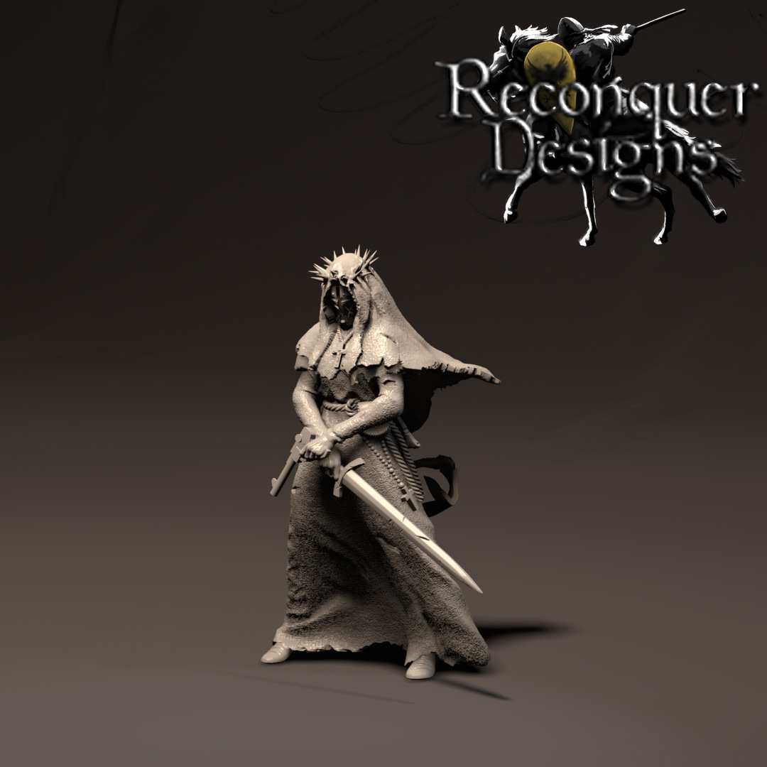 Warrior Nun by Reconquer Designs Fantasy, is a proxy for Stigmatic Nun, in Trench Pilgrims.