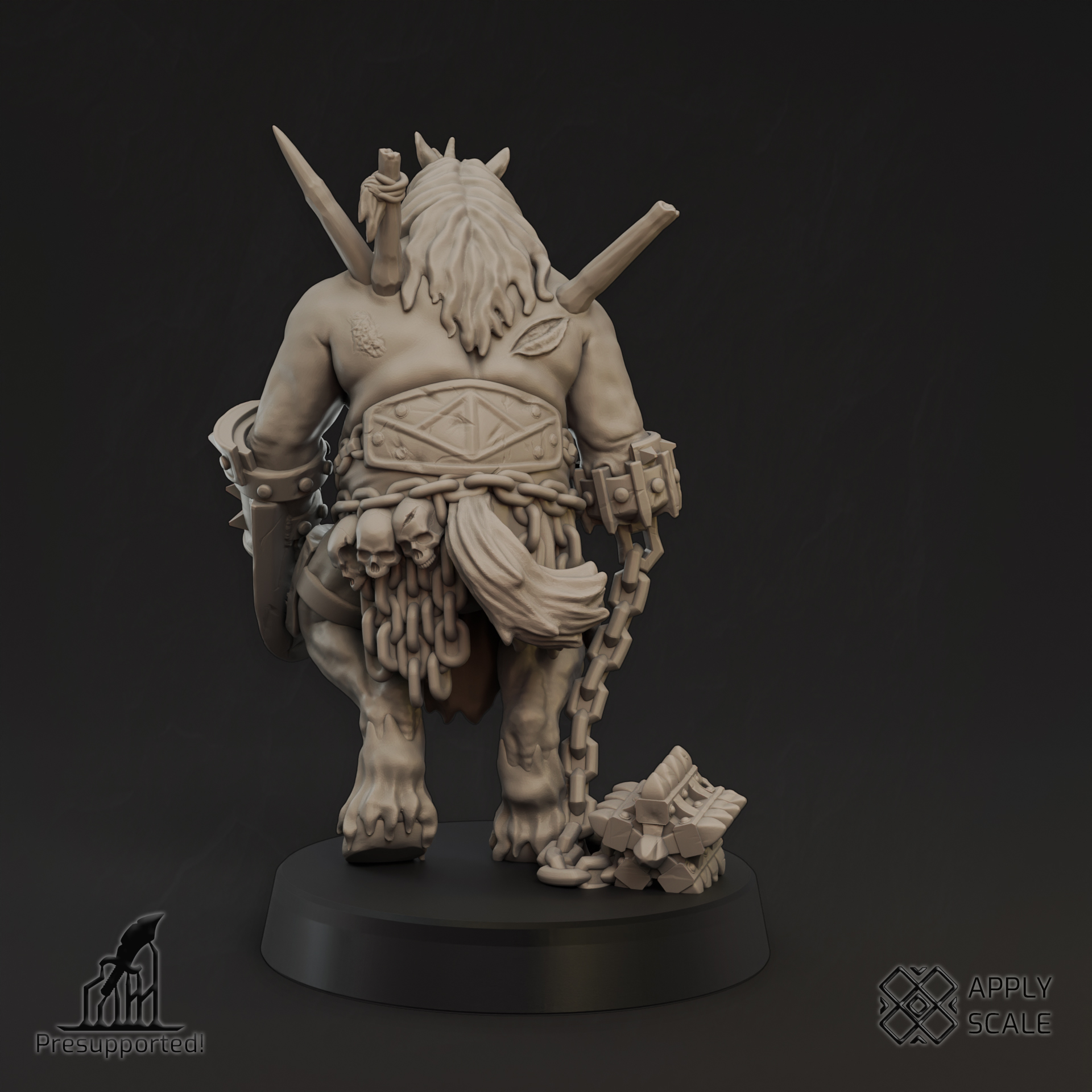 The Court - Yoke Fiend 4 Demon Warrior - Trench Crusade STL file - Image 2