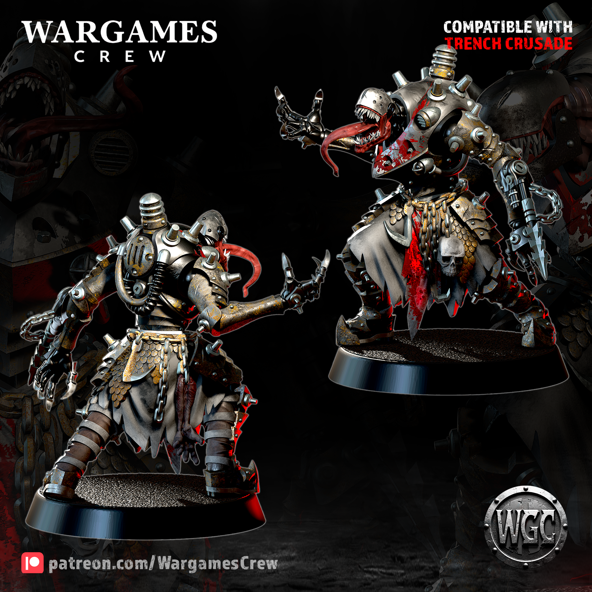 Abyssal Shade Operative - Trench Crusade STL file - Image 3