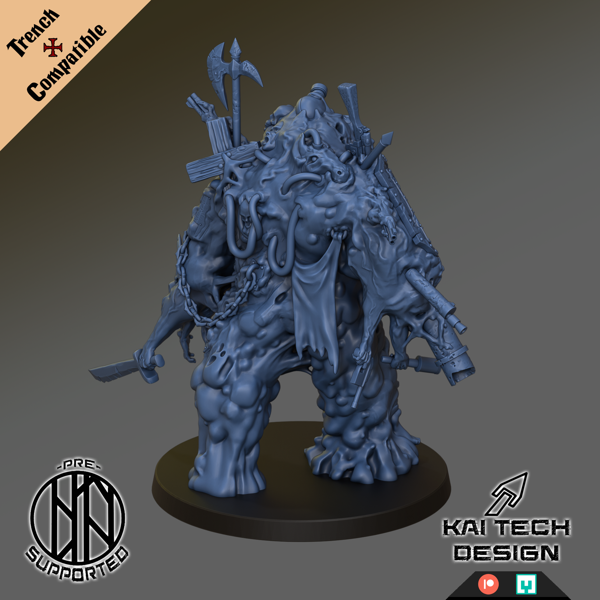 Grail Abominant - Trench Crusade STL file - Image 2