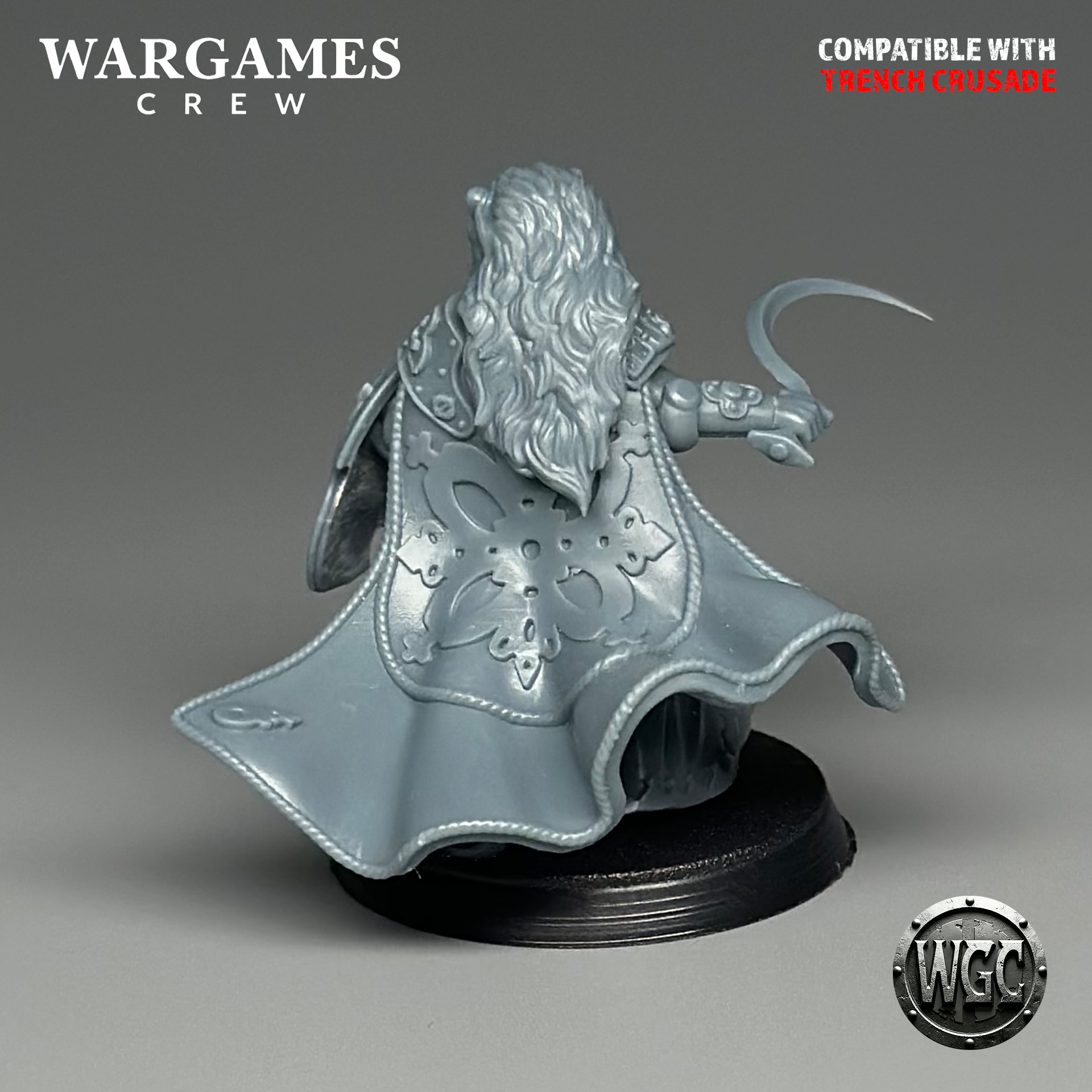 Colonial Phalanx Chewa-Lieutenant - Trench Crusade STL file - Image 6