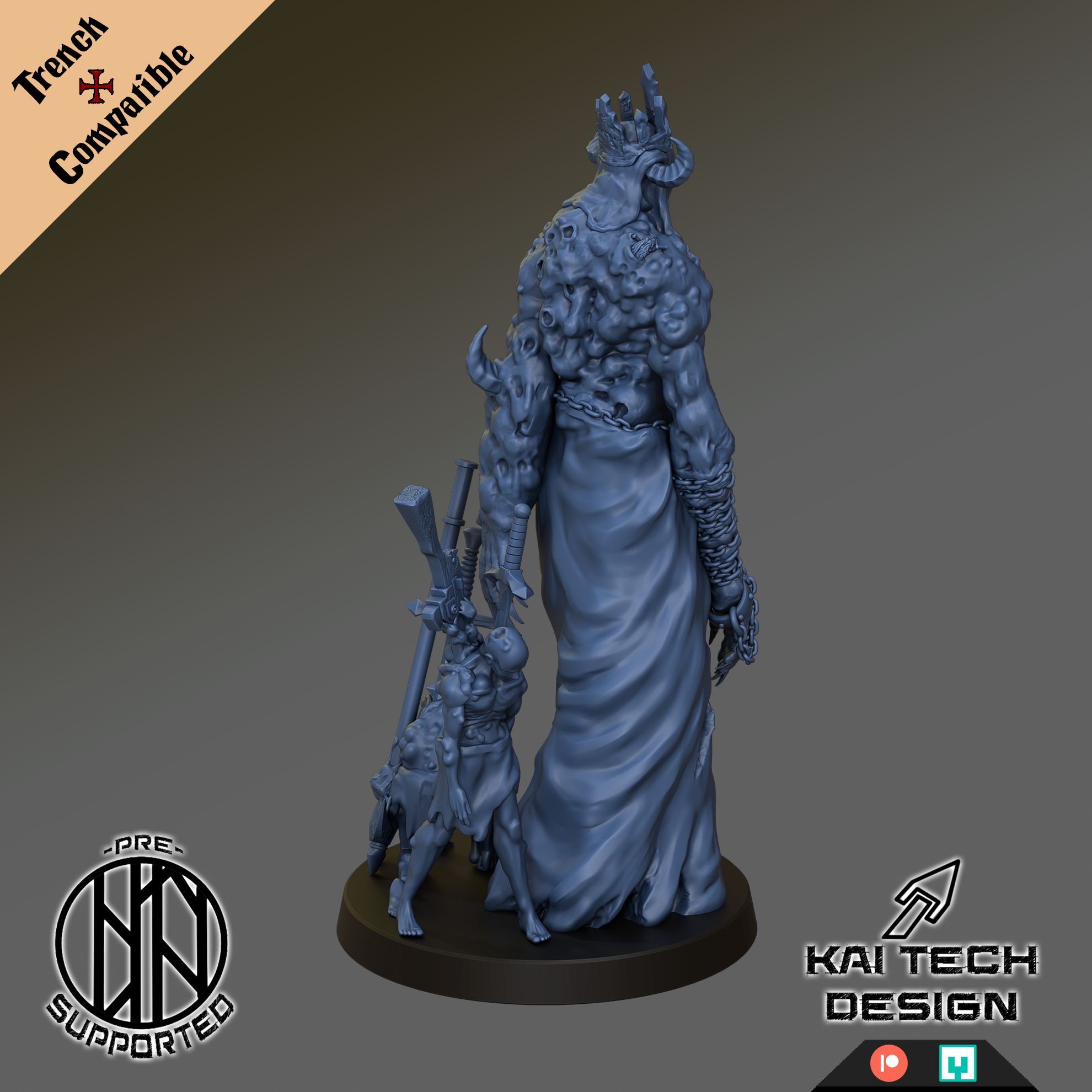 Grail Tumuor Lord - Trench Crusade STL file - Image 2