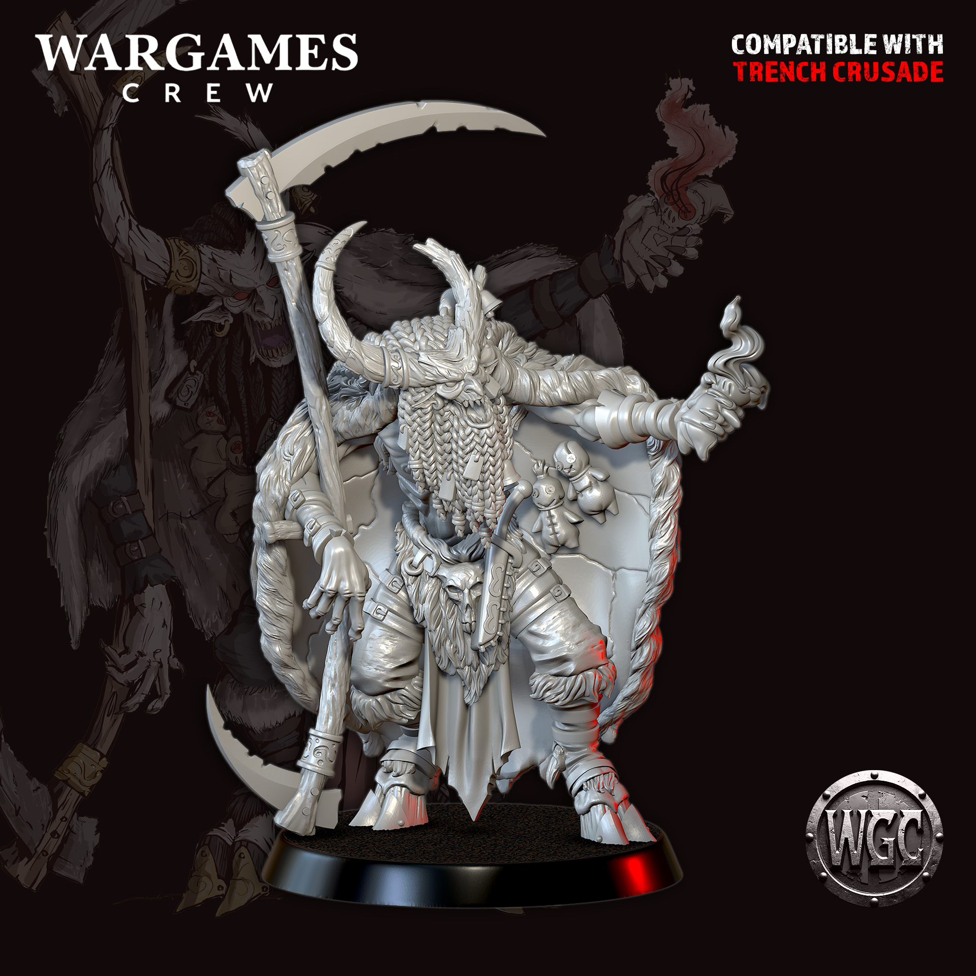 Krampus of Black Trench - Trench Crusade STL file for Herald of Beelzebub