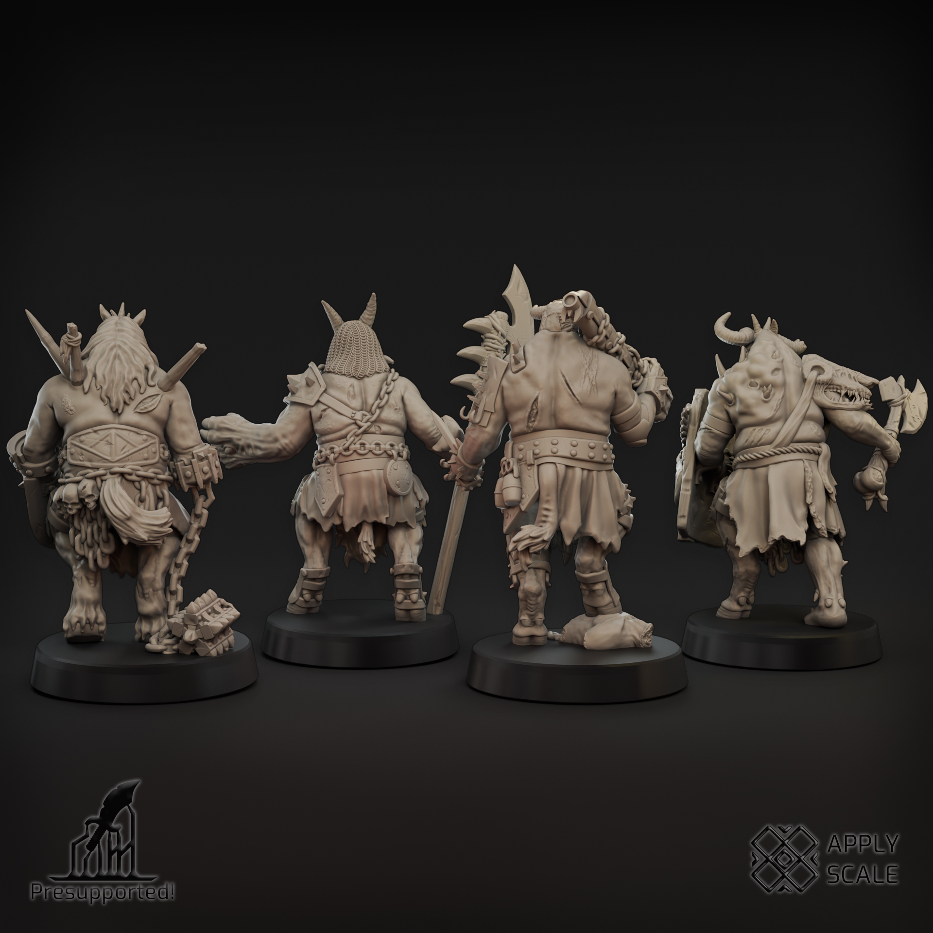 The Court - Yoke Fiends Demon Warriors - Trench Crusade STL file - Image 2