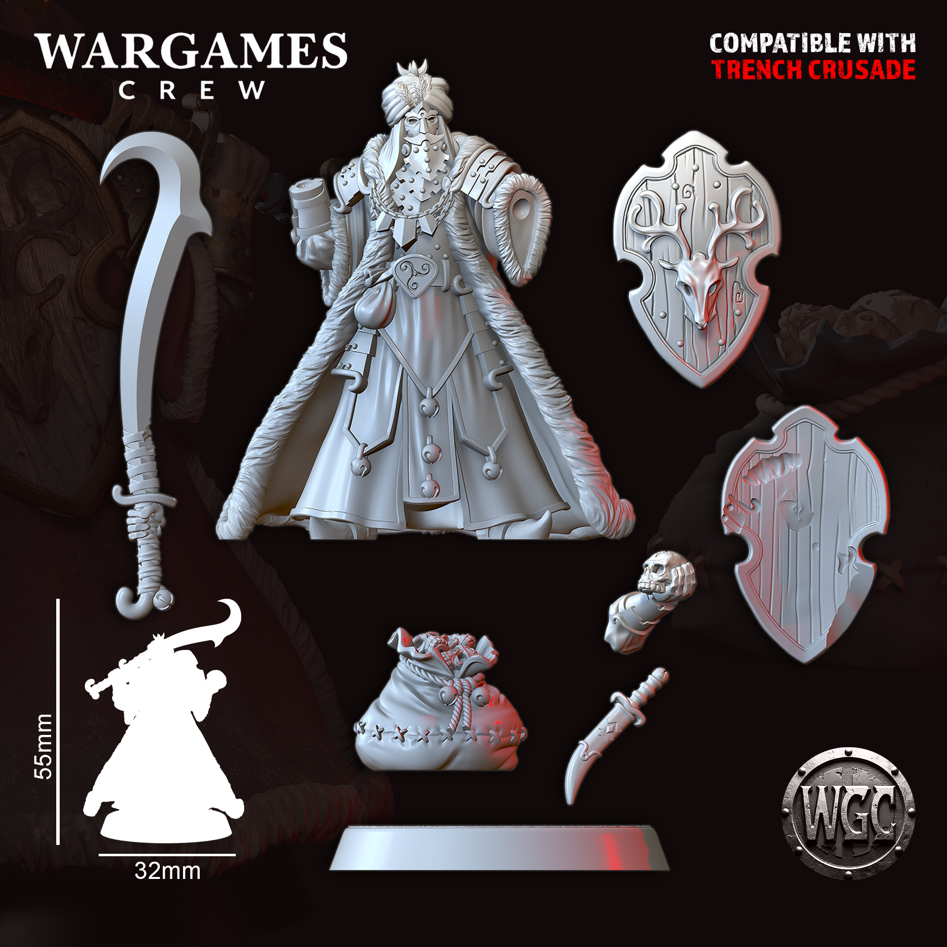 Mamluk Yuletide Sentinel - Trench Crusade STL file - Image 5