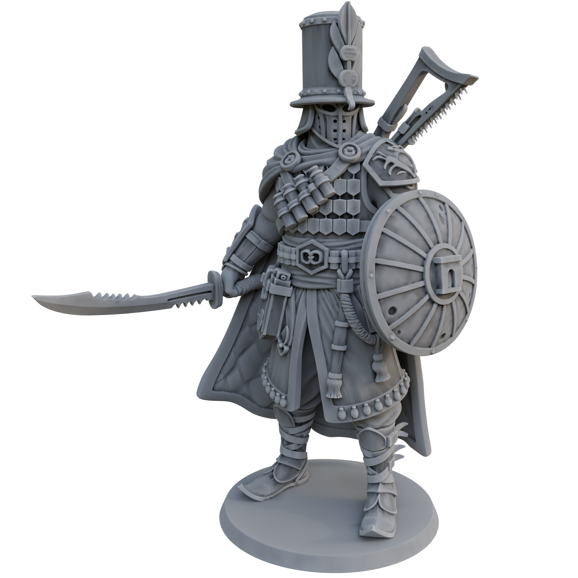 Iron Trench Janissary - Trench Crusade STL file - Image 2