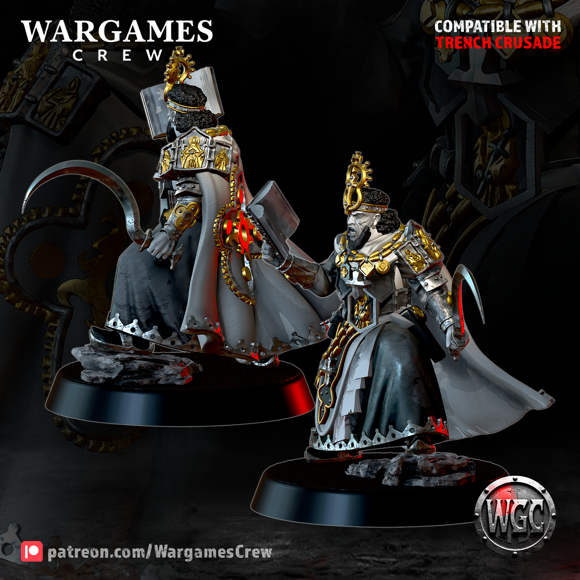 Chewa War-Priest - Trench Crusade STL file - Image 2