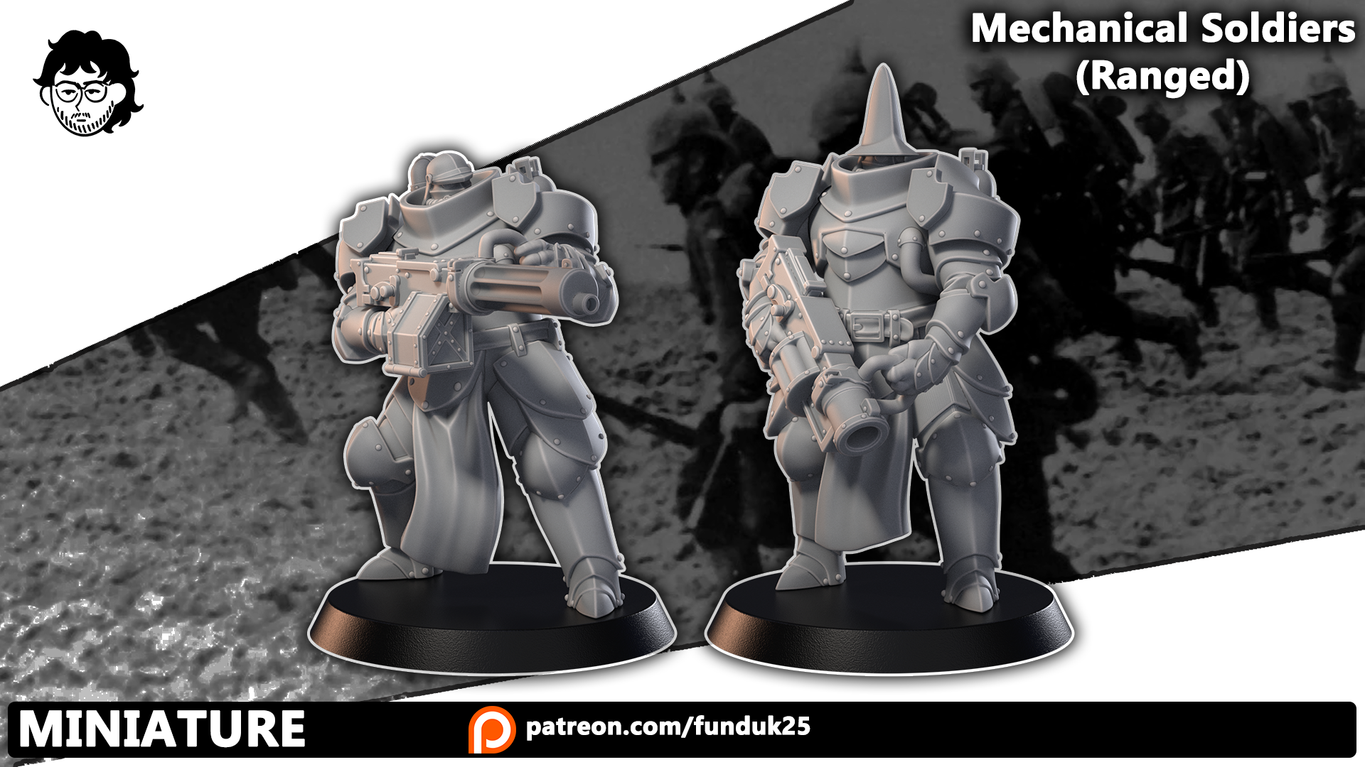 Mechanical Soldiers (Ranged) - Trench Crusade STL file - Image 3