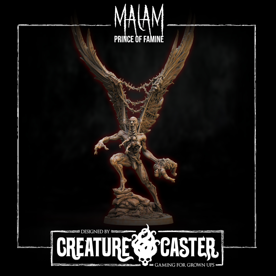 Malam - the Prince of Famine (Praetor) - Trench Crusade STL file - Image 2