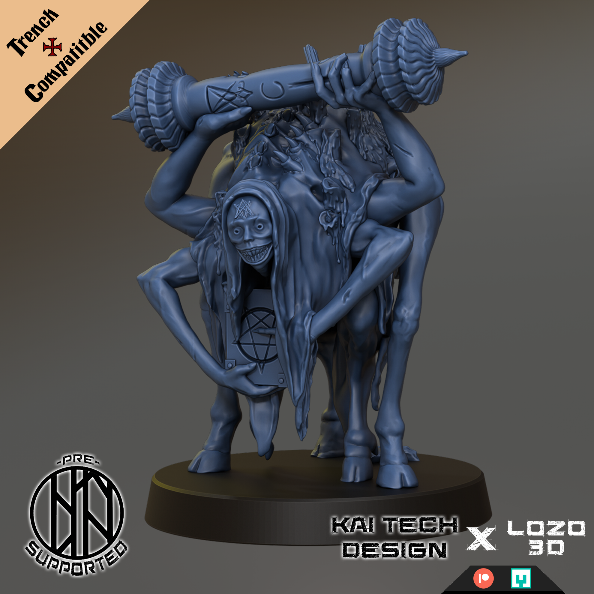 Mercenaries - Scroll Guard - Trench Crusade STL file for Scripture Guardian