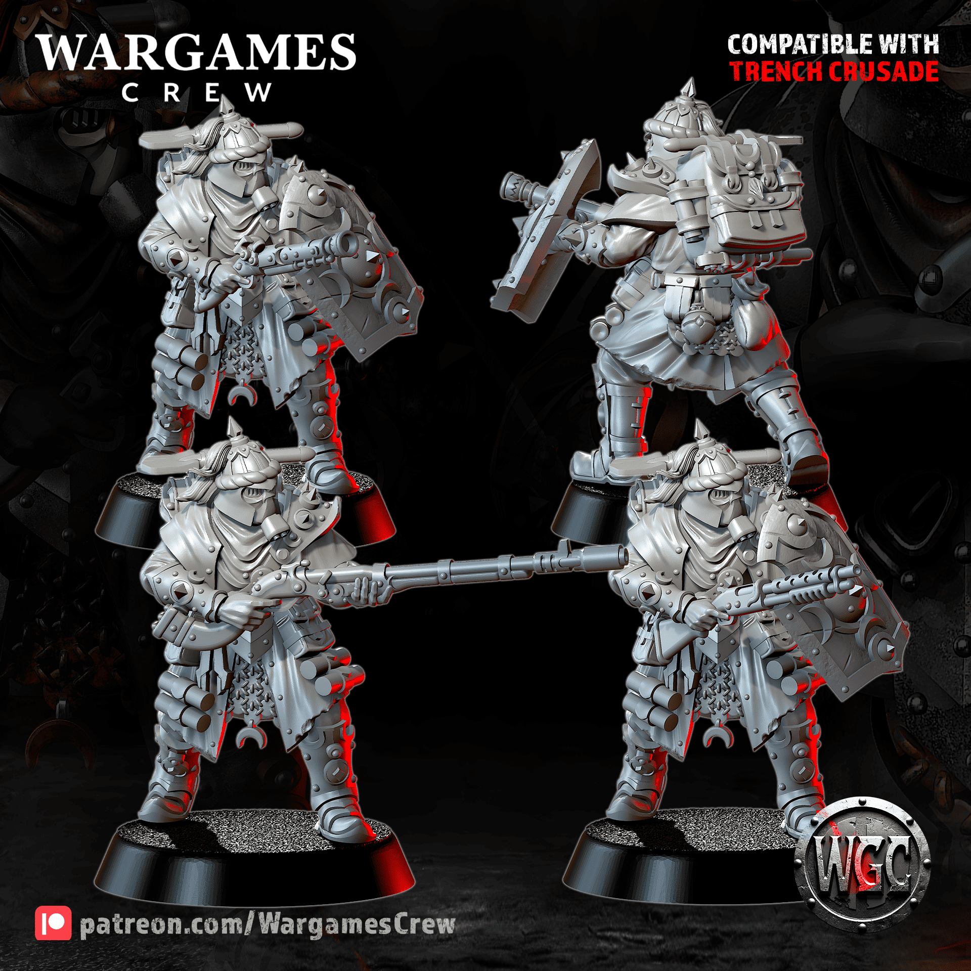 Ironbrand Sappers - Trench Crusade STL file - Image 5
