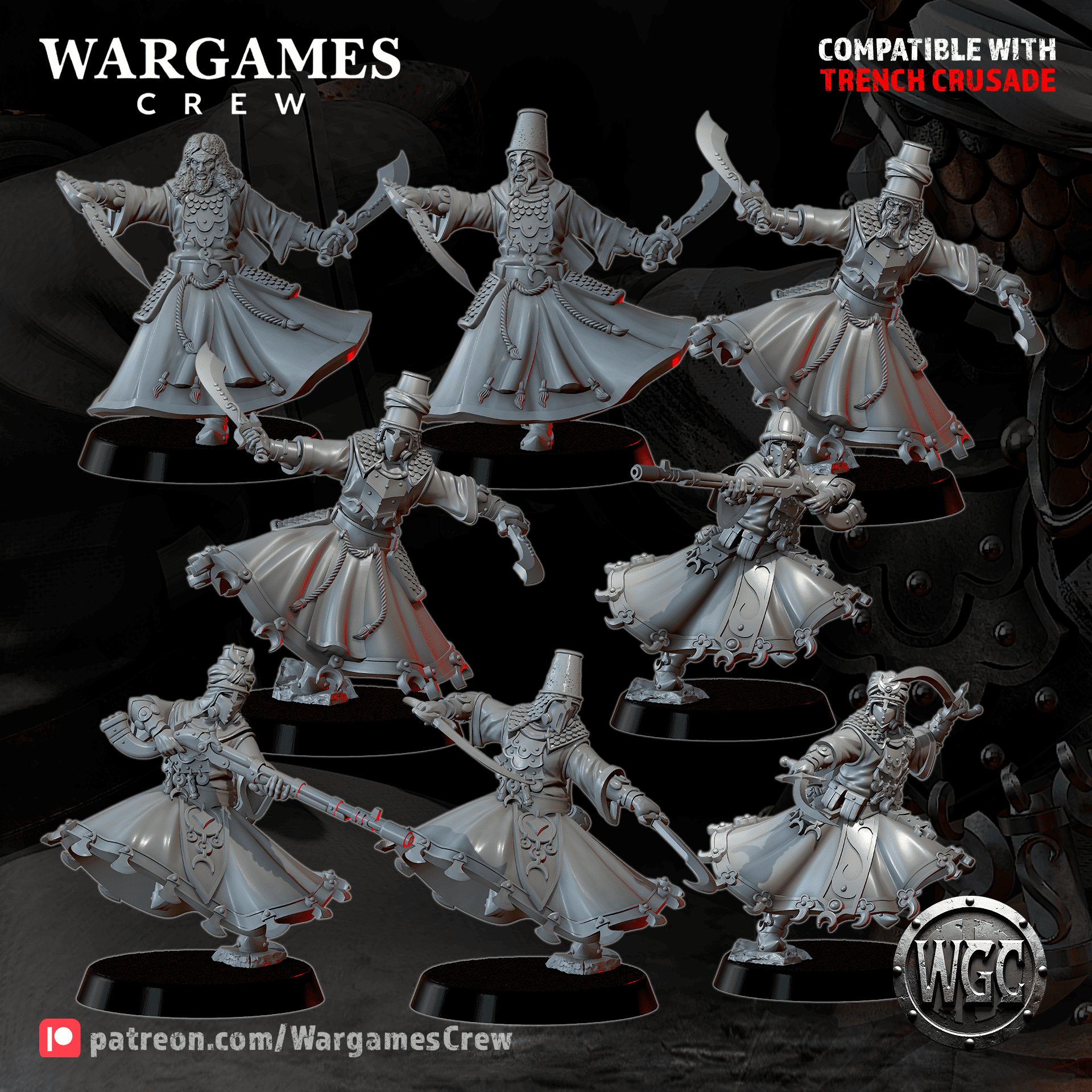 Dervishes of the Hidden Path - Trench Crusade STL file - Image 6