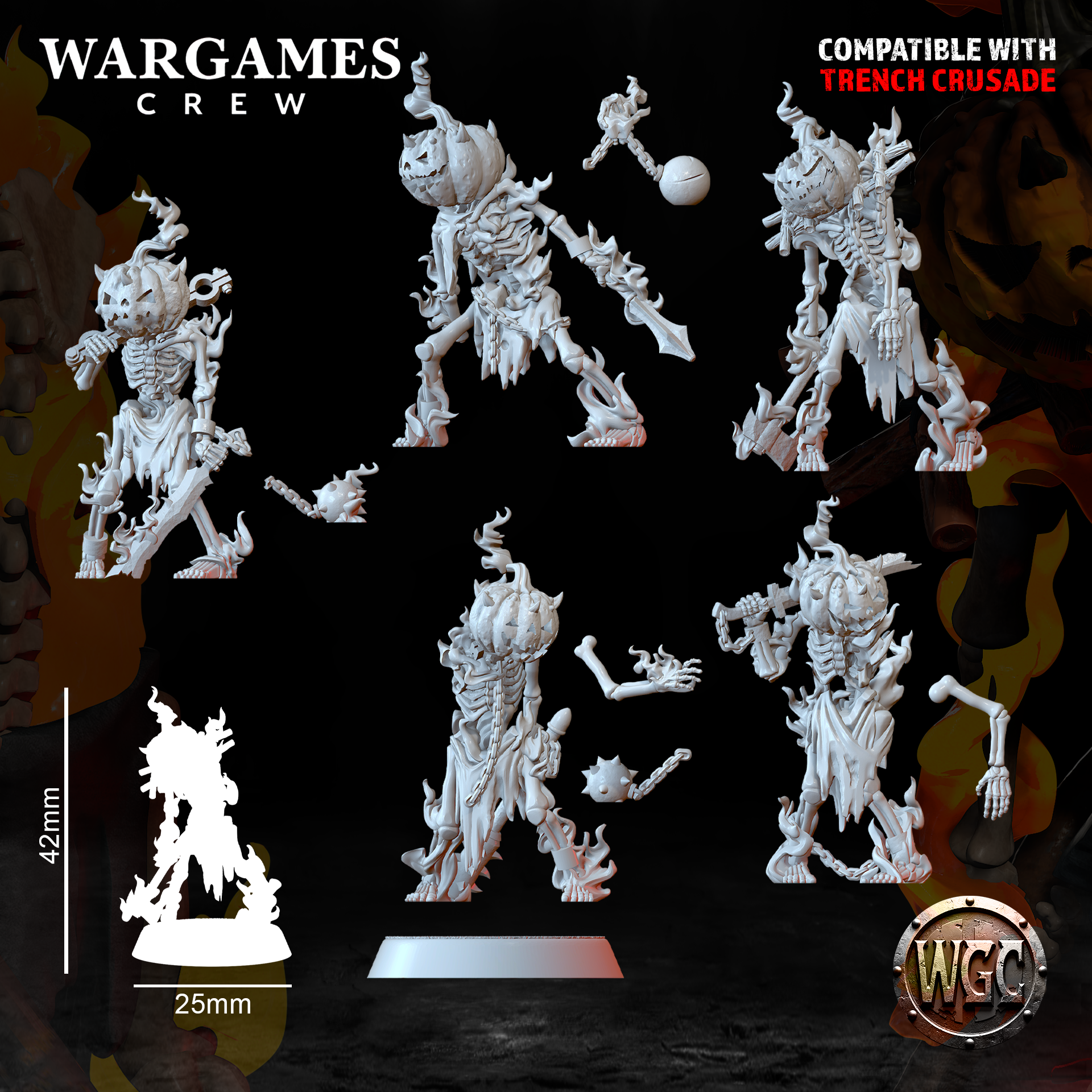 The Hollowed Pumpkinheads - Trench Crusade STL file - Image 3