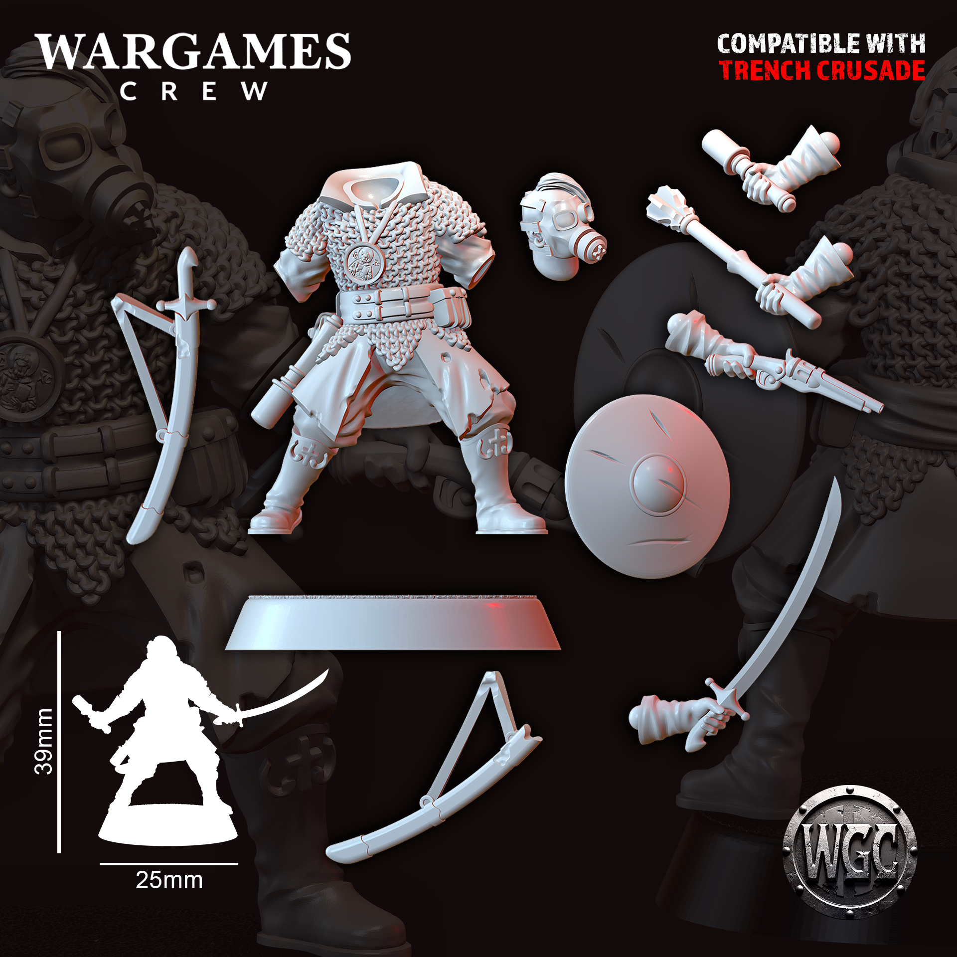 Line Cossack - Trench Crusade STL file - Image 4