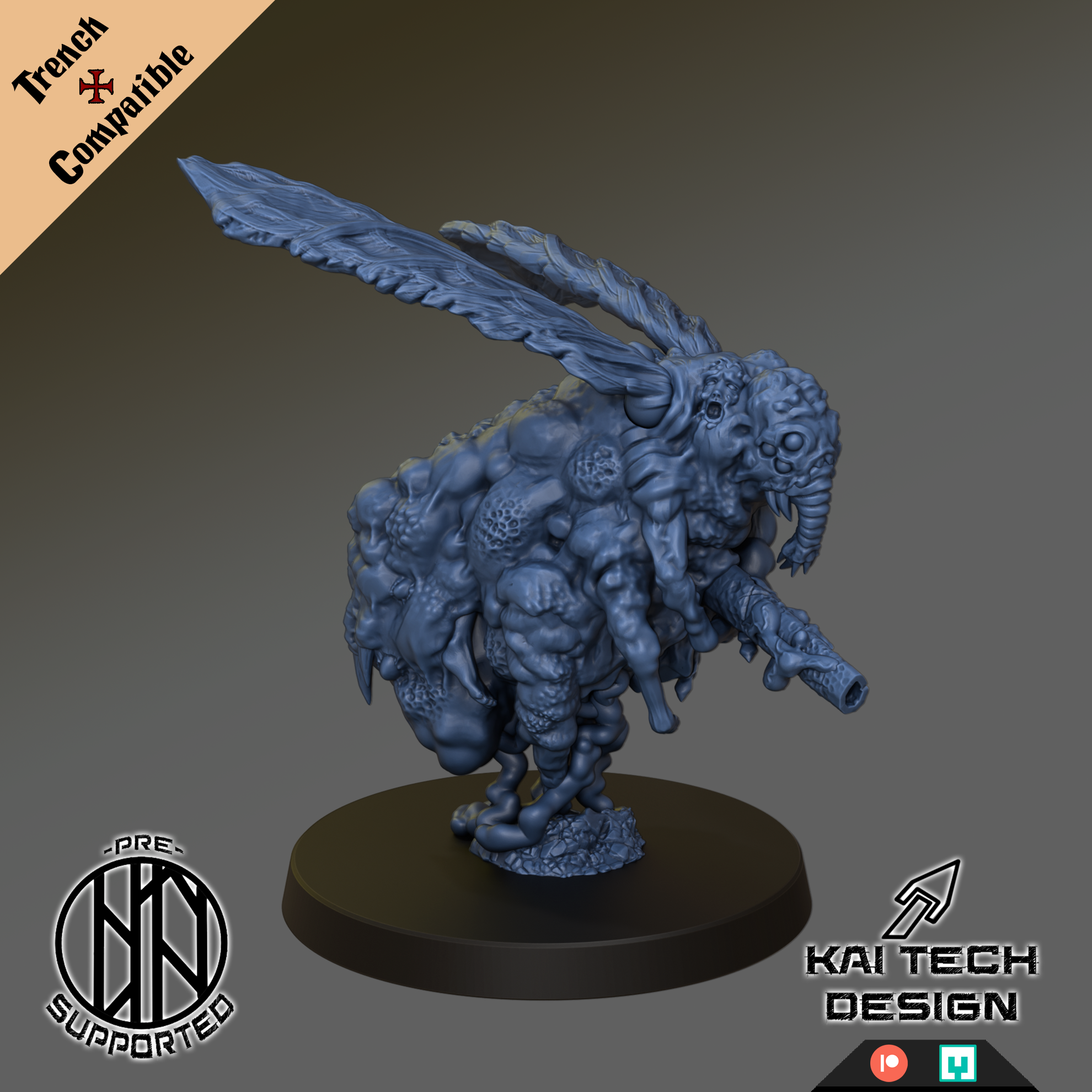 Beelzebub Herald - Trench Crusade STL file for Herald of Beelzebub