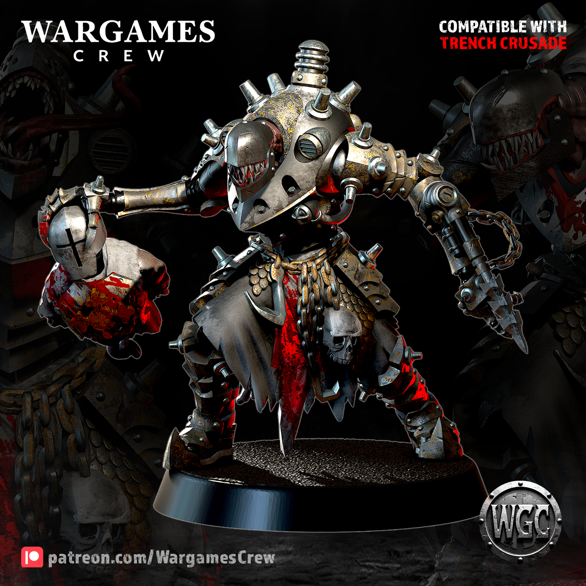 Abyssal Shade Operative - Trench Crusade STL file - Image 4