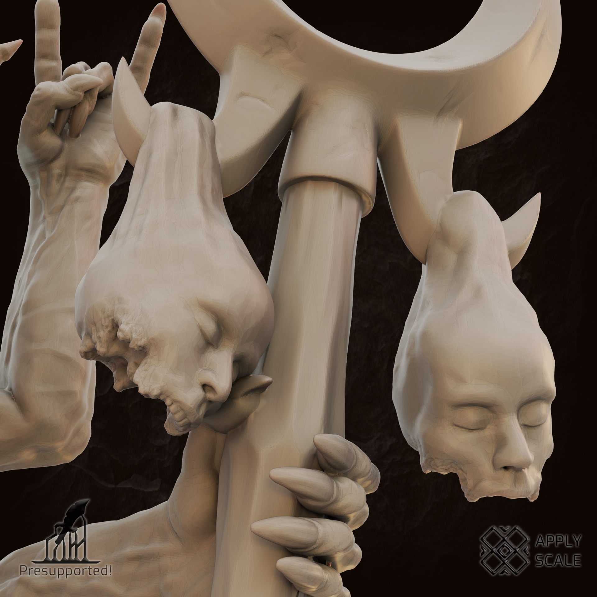 The Court - Sorcerer, Demon Mage - Trench Crusade STL file - Image 5