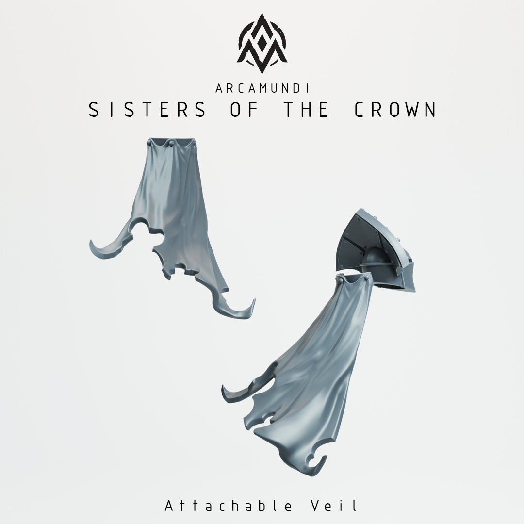 Sisters of the Crown - Armored nun building kit - Trench Crusade STL file - Image 6