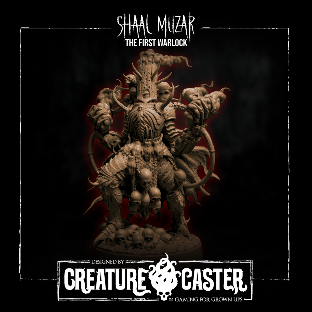 Shaal Mazur - Dirge of Nineveh - Trench Crusade STL file for Goetic Warlock