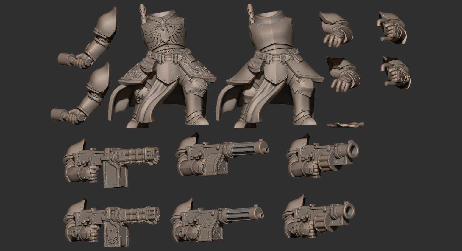 Mechanical Soldiers 2.0. (Ranged) - Trench Crusade STL file - Image 6