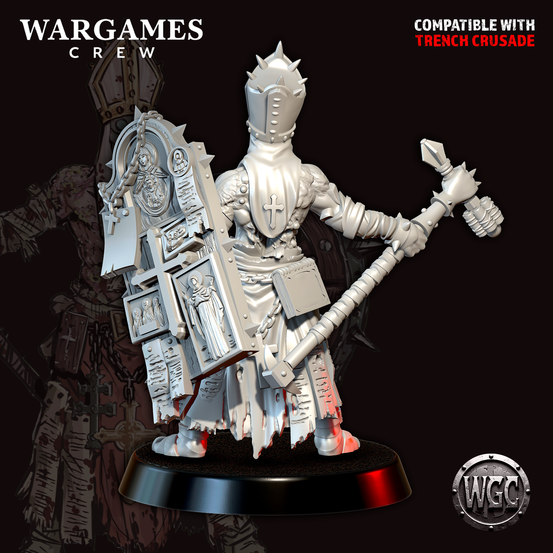 Penitence Marshal - Trench Crusade STL file - Image 4