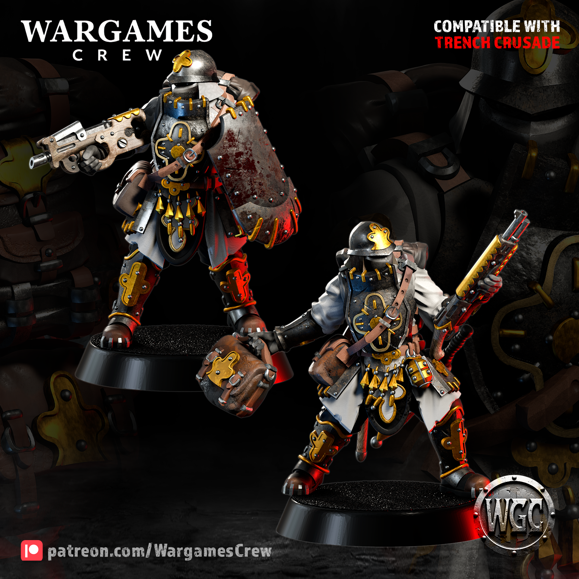 Abyssinian Field Engineers - Trench Crusade STL file - Image 3