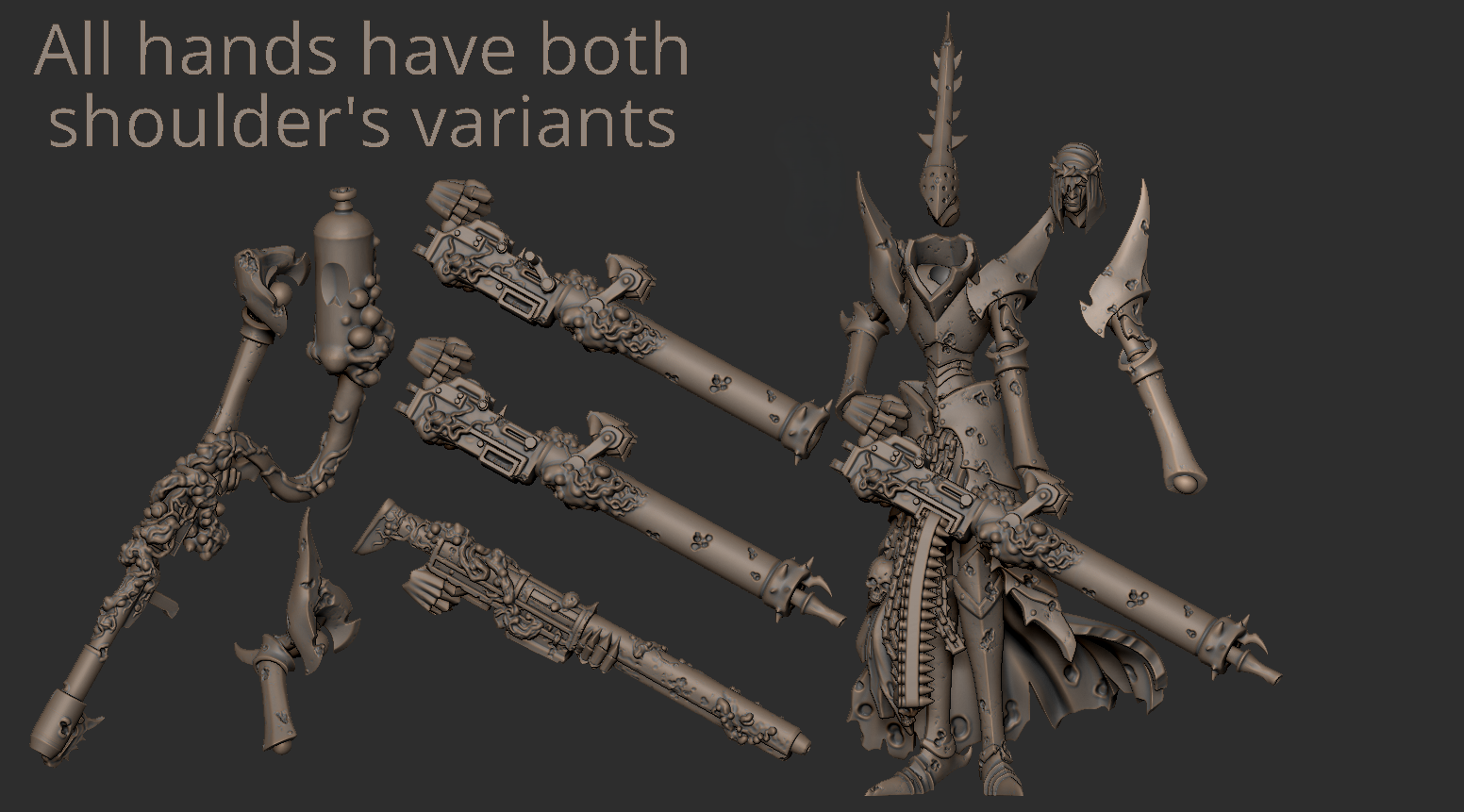 Plague Knight 1 (Multipart kit) - Trench Crusade STL file - Image 9