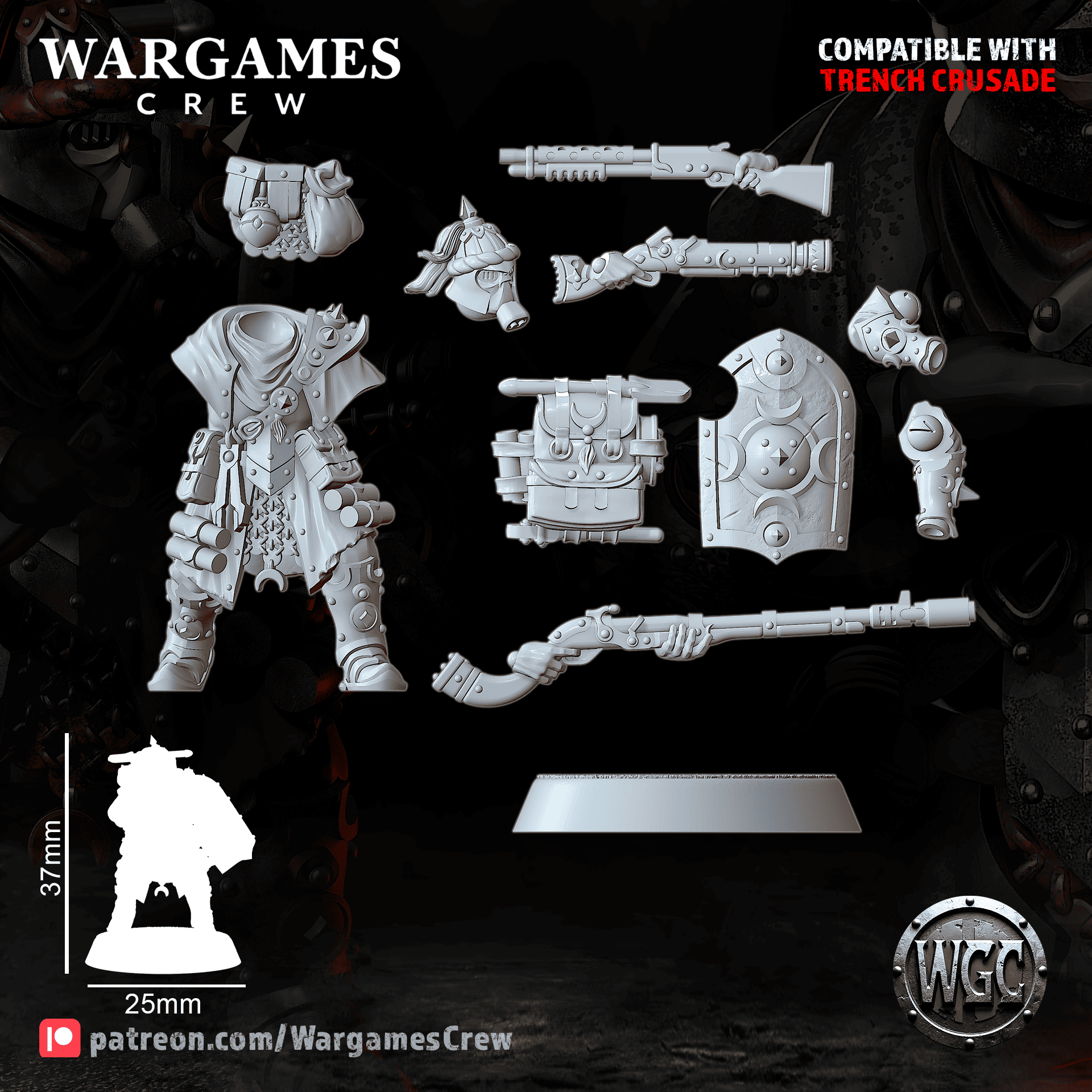 Ironbrand Sappers - Trench Crusade STL file - Image 7