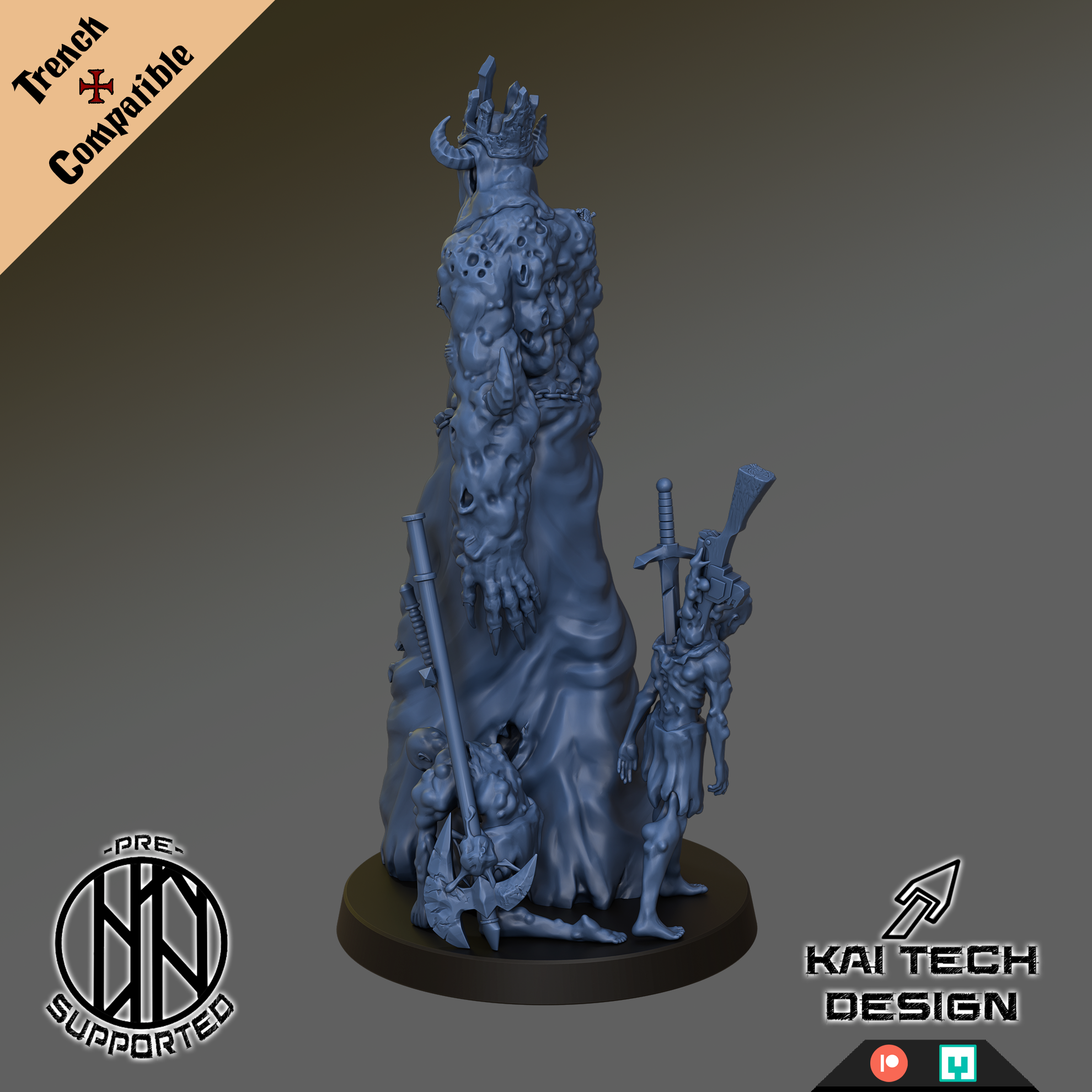 Grail Tumuor Lord - Trench Crusade STL file - Image 3