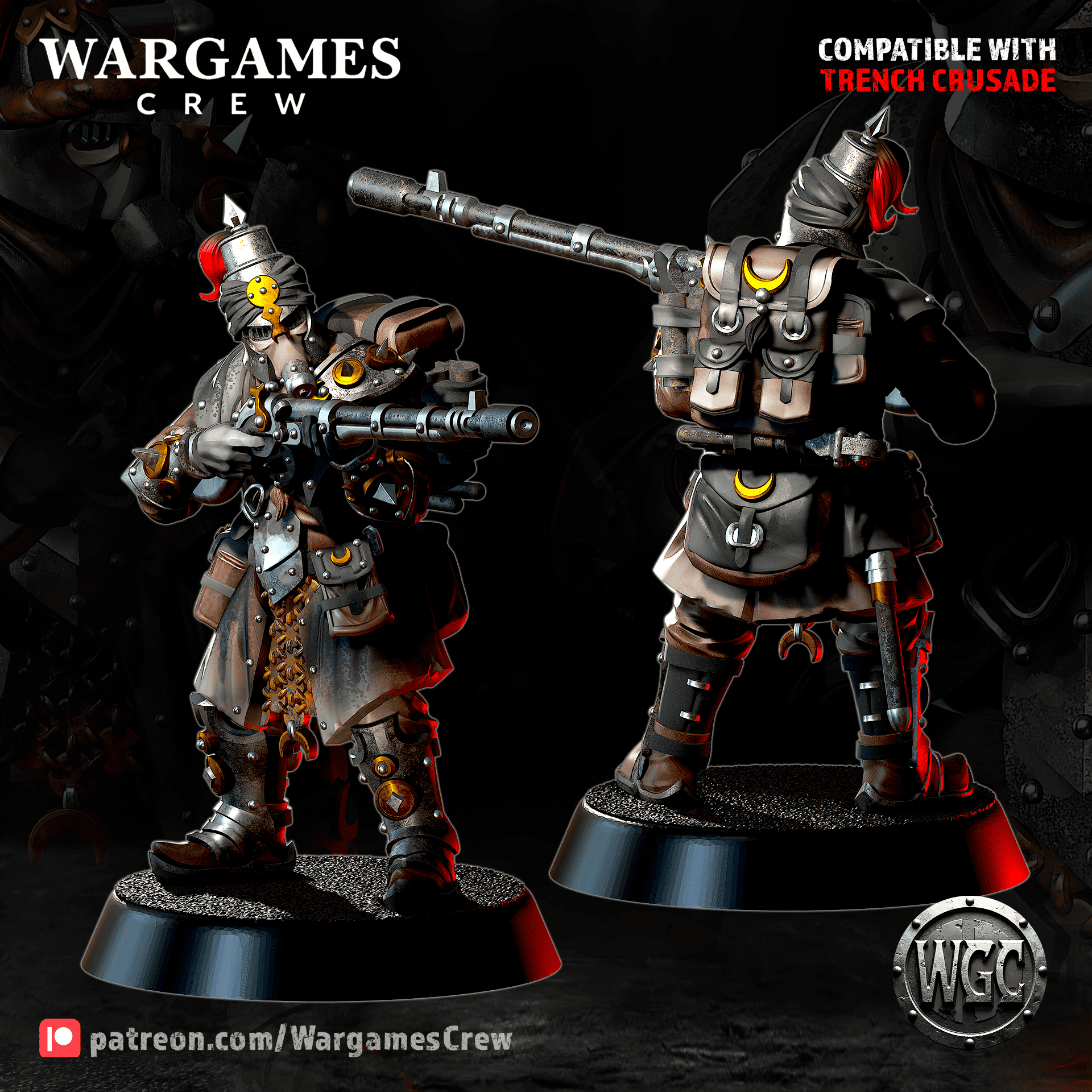 Ironbrand Sappers - Trench Crusade STL file - Image 3