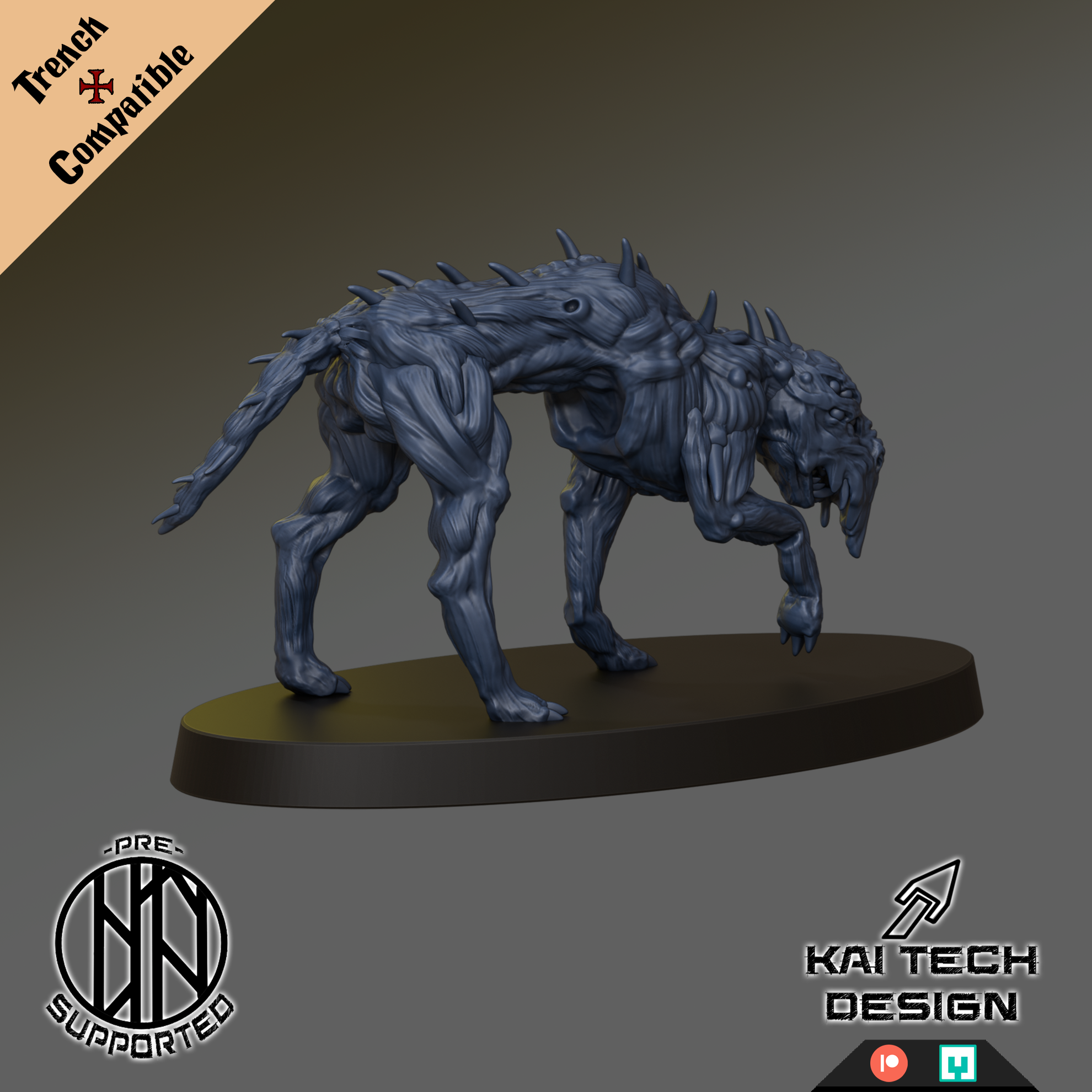 Grail Hound 1 - Trench Crusade STL file - Image 2