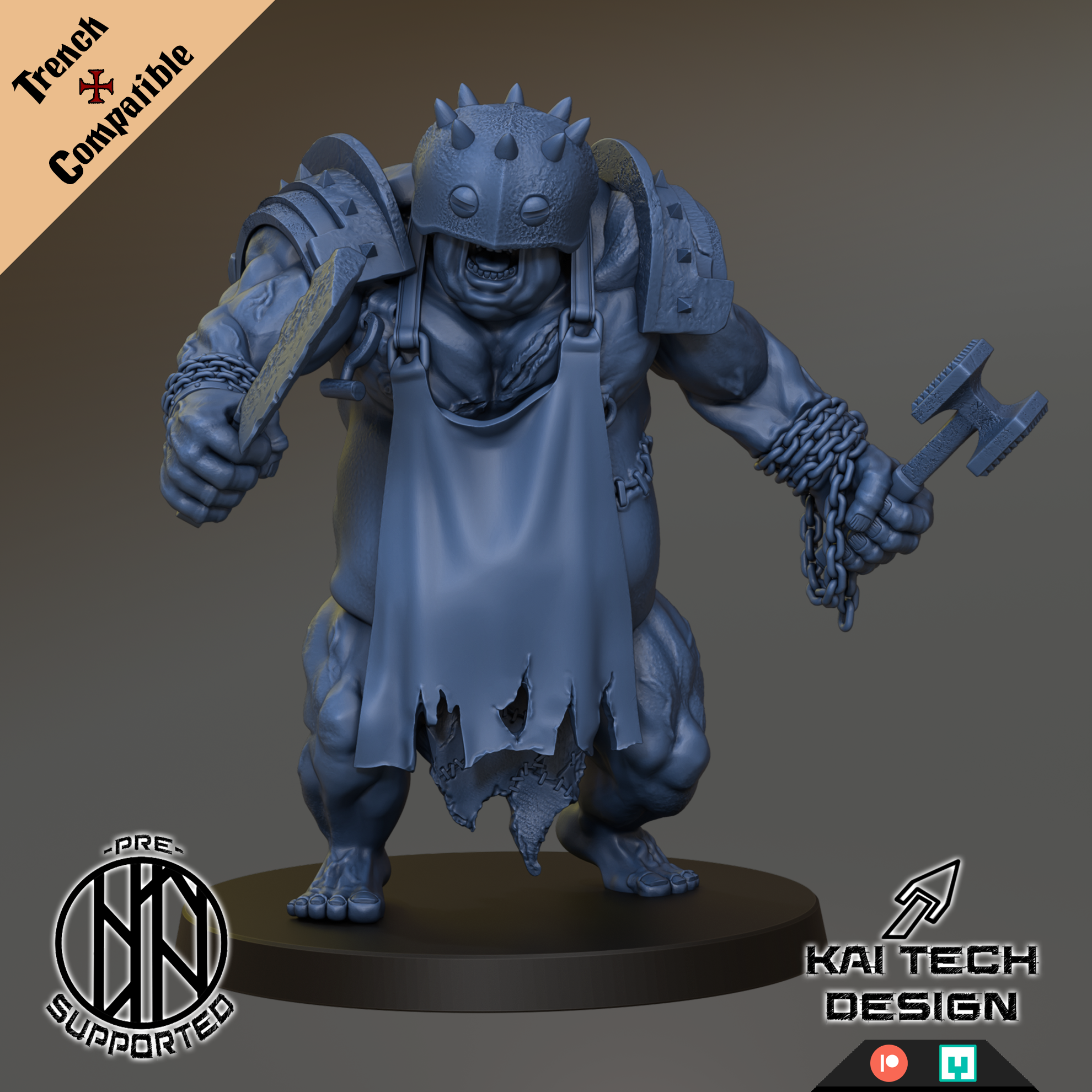 Heretics - Sin Butcher - Trench Crusade STL file for Sin Eater
