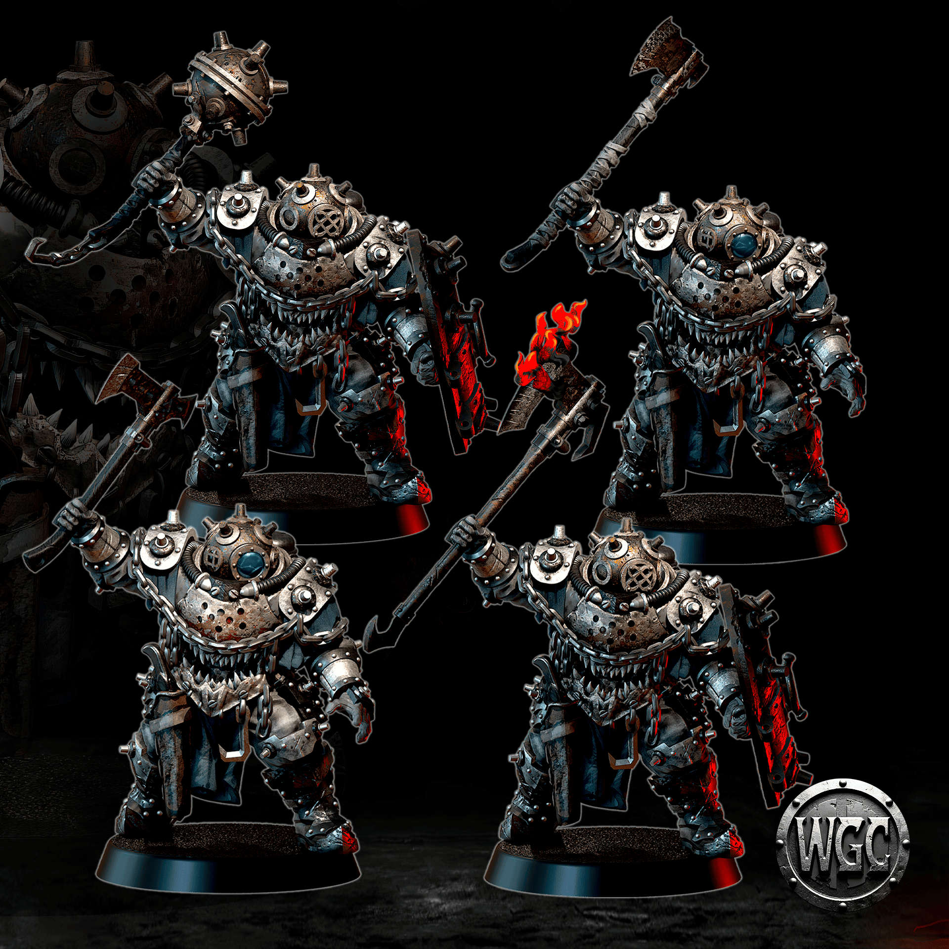 Abyssal Iron Gorger (HTH weapon) - Trench Crusade STL file - Image 7