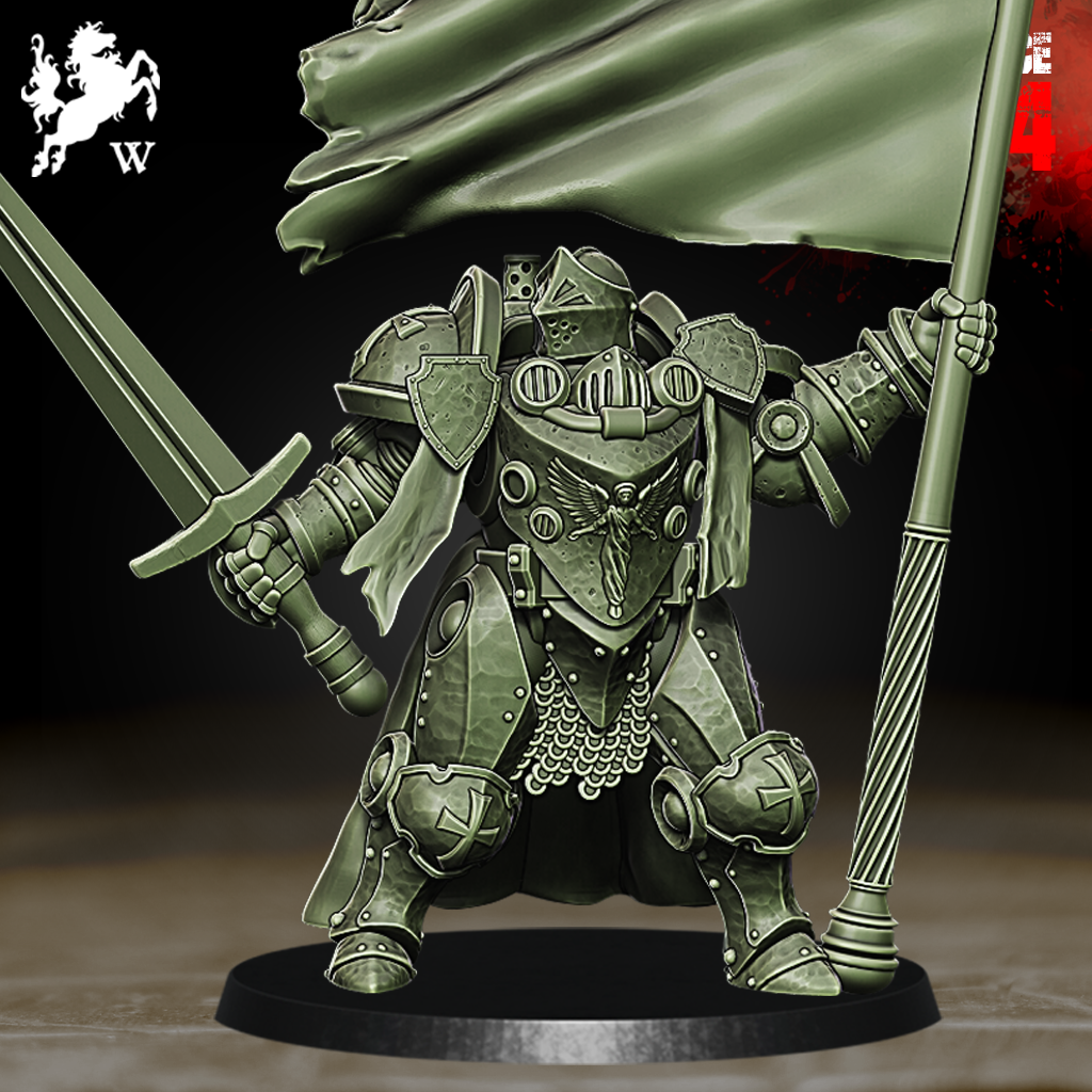 Mercenaries - Jeanne D'Arc - Trench Crusade STL file for Sin Eater, Anointed Heavy Infantry