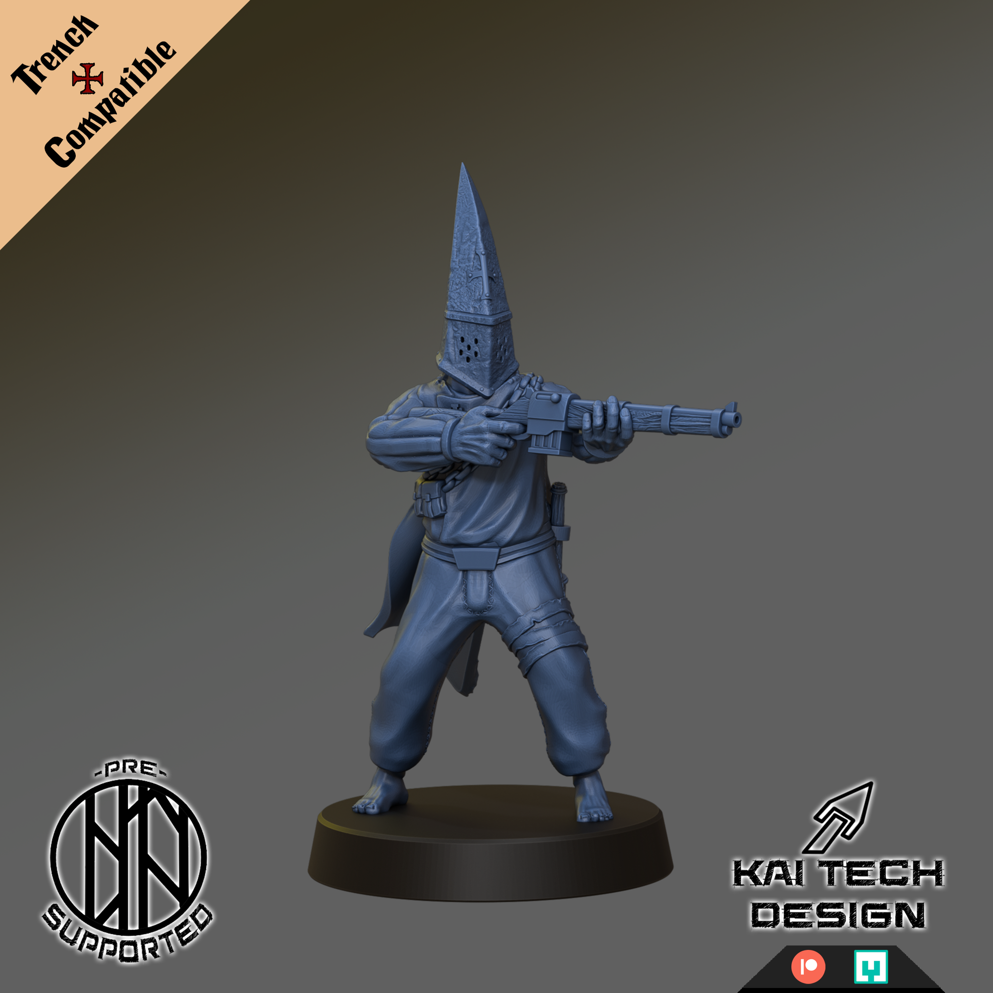Pilgrims - Soldiers, monopose - Trench Crusade STL file - Image 5