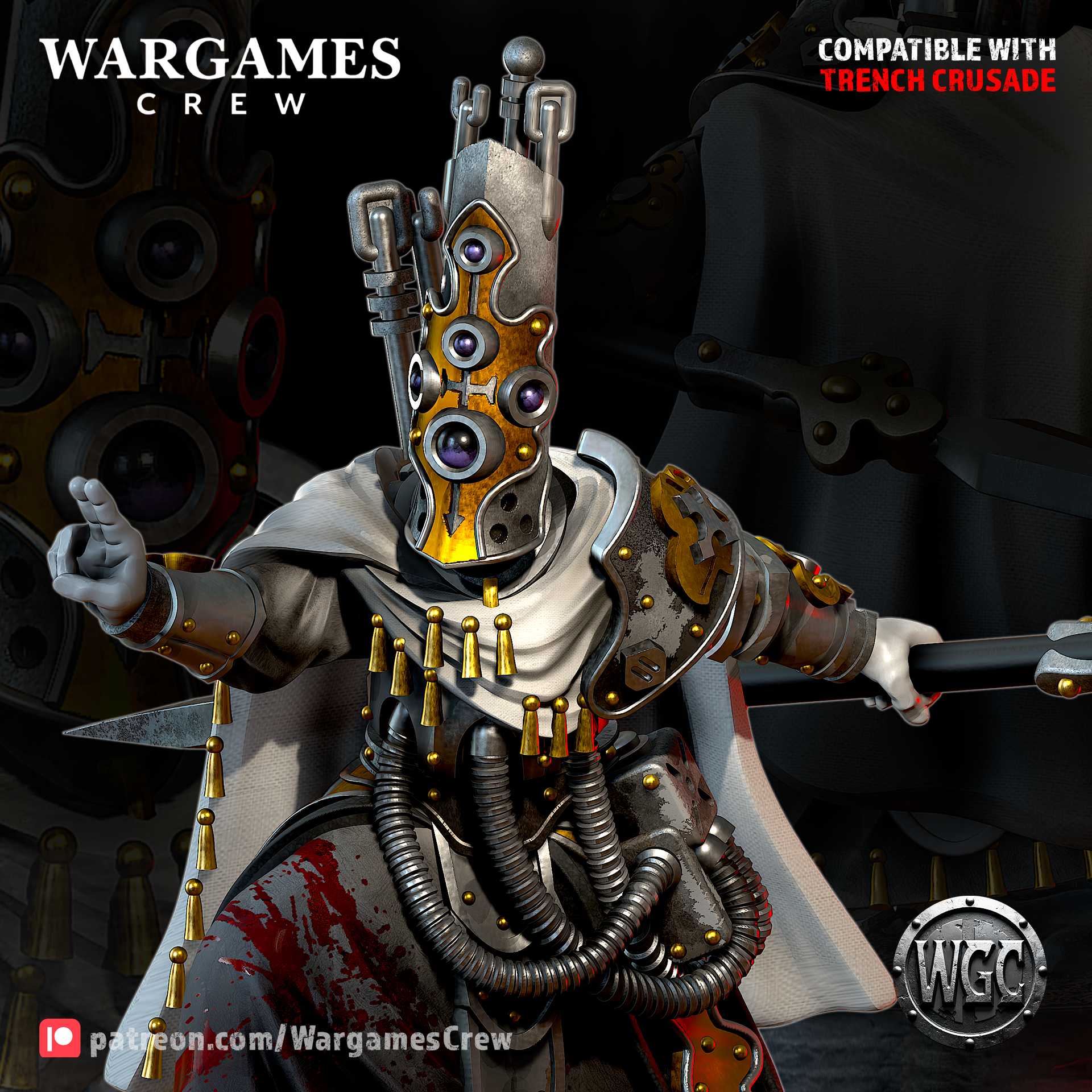 The Resonant Chewa Mercenary - Trench Crusade STL file - Image 3